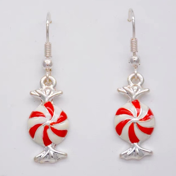 Jewelry - ❣️$25/3❣️ Love Candy Sliver Plated Dangle Earrings